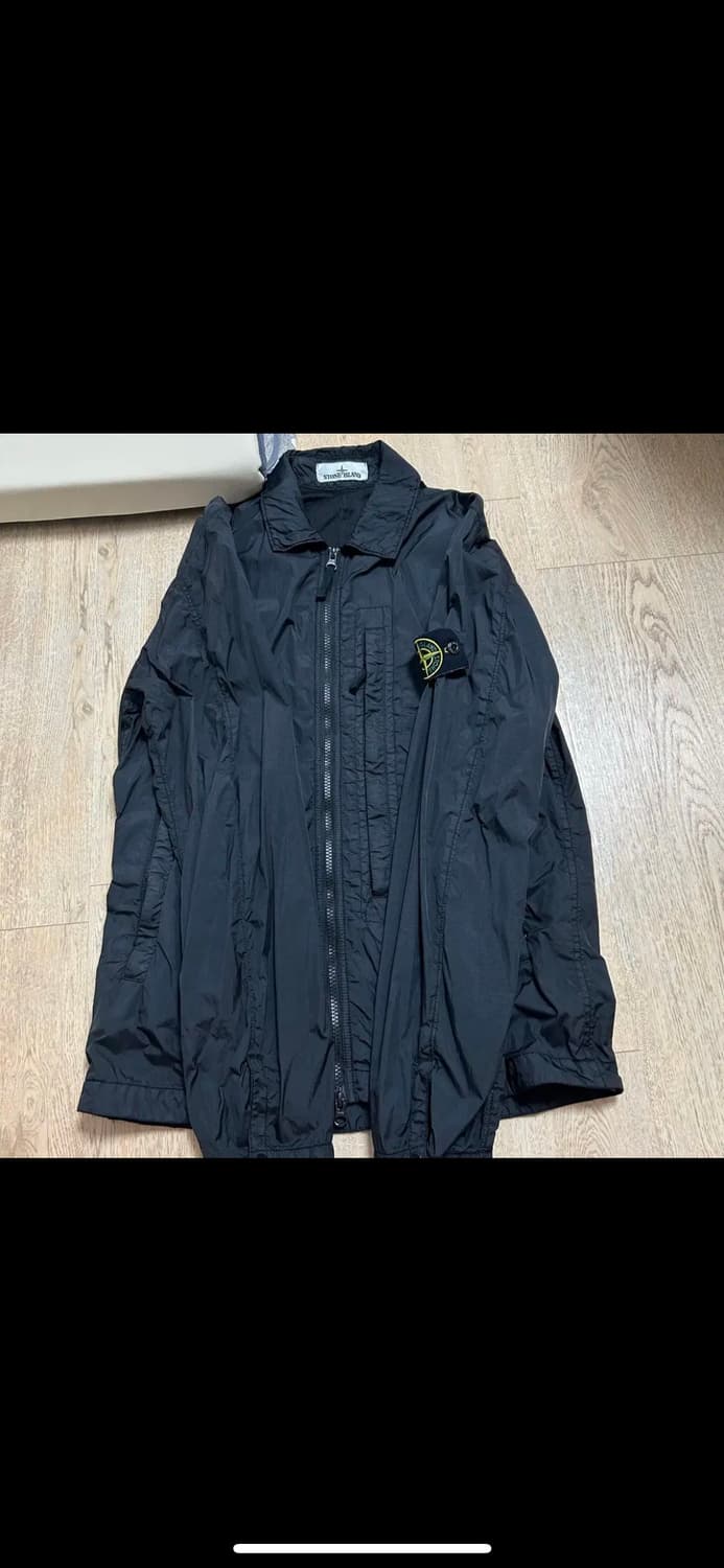 스톤 아일랜드 10123 크링클랩스 오버셔츠 블랙 상품이미지5