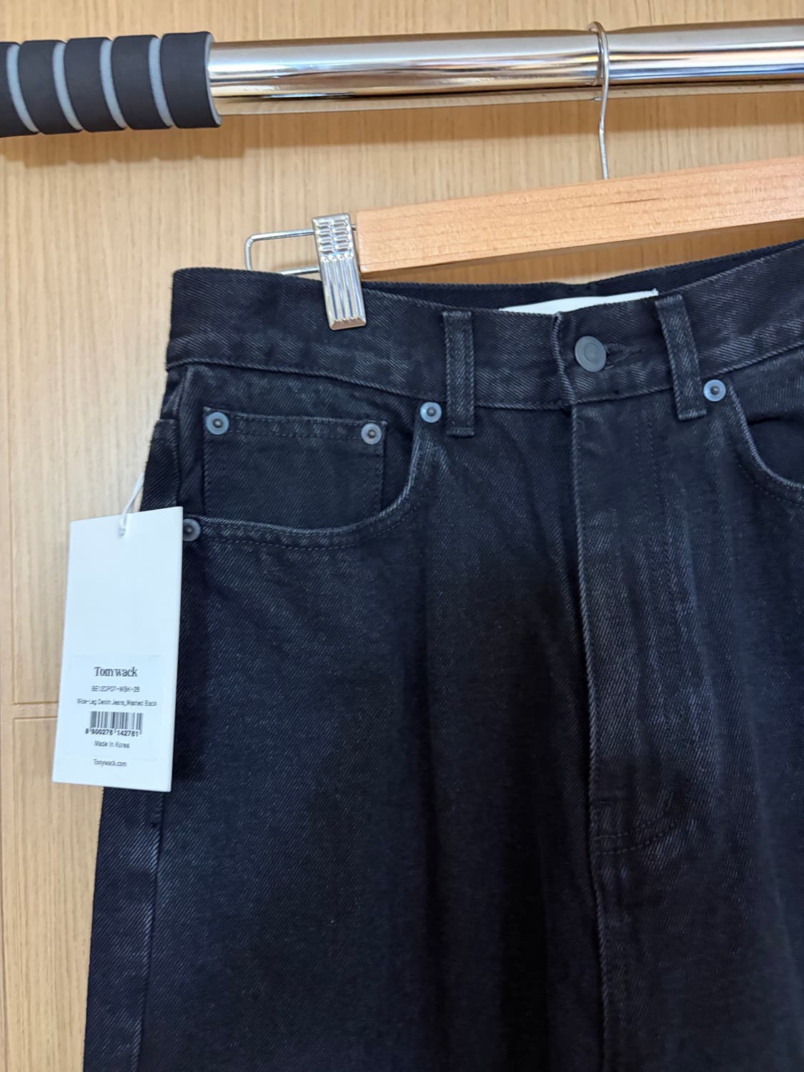 [새상품] 토니웩 와이드 레그 데님 진 워시드 블랙 / 28 상품이미지2