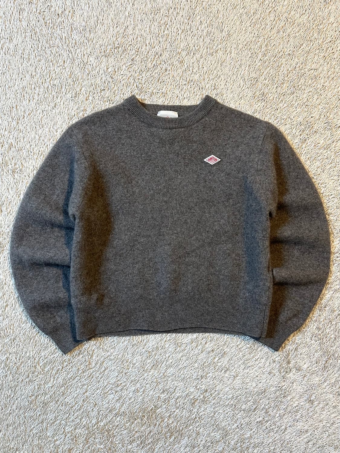 단톤 DANTON 울 크루넥 니트 다크브라운 38 상품이미지1