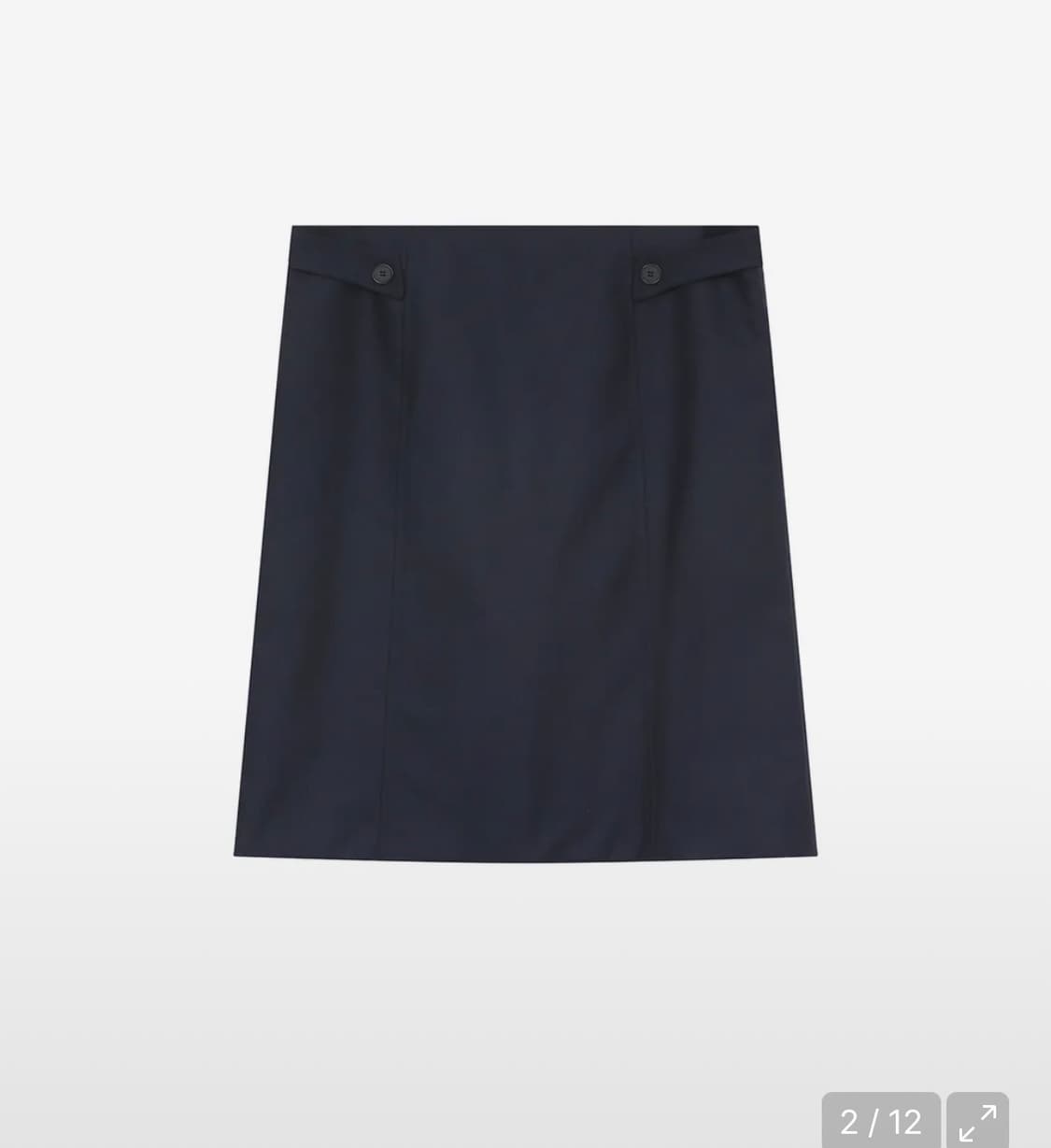 미세키서울 Button midi skirt NAVY 상품이미지2