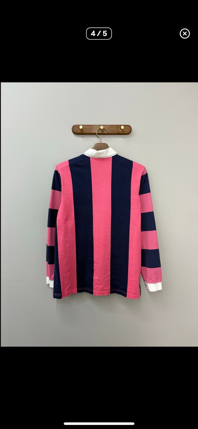 아디다스 잠스탁 럭비 폴로 핑크네이비 카라티 H1061 상품이미지4