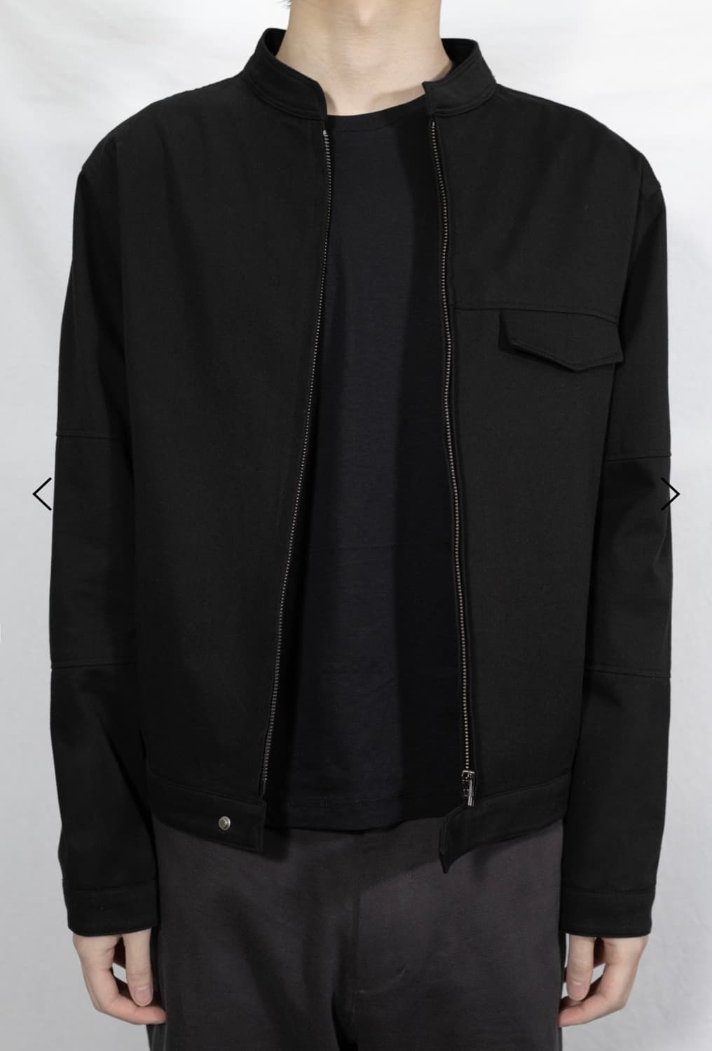 [1] Rib mechanic jacket (Black) 상품이미지2