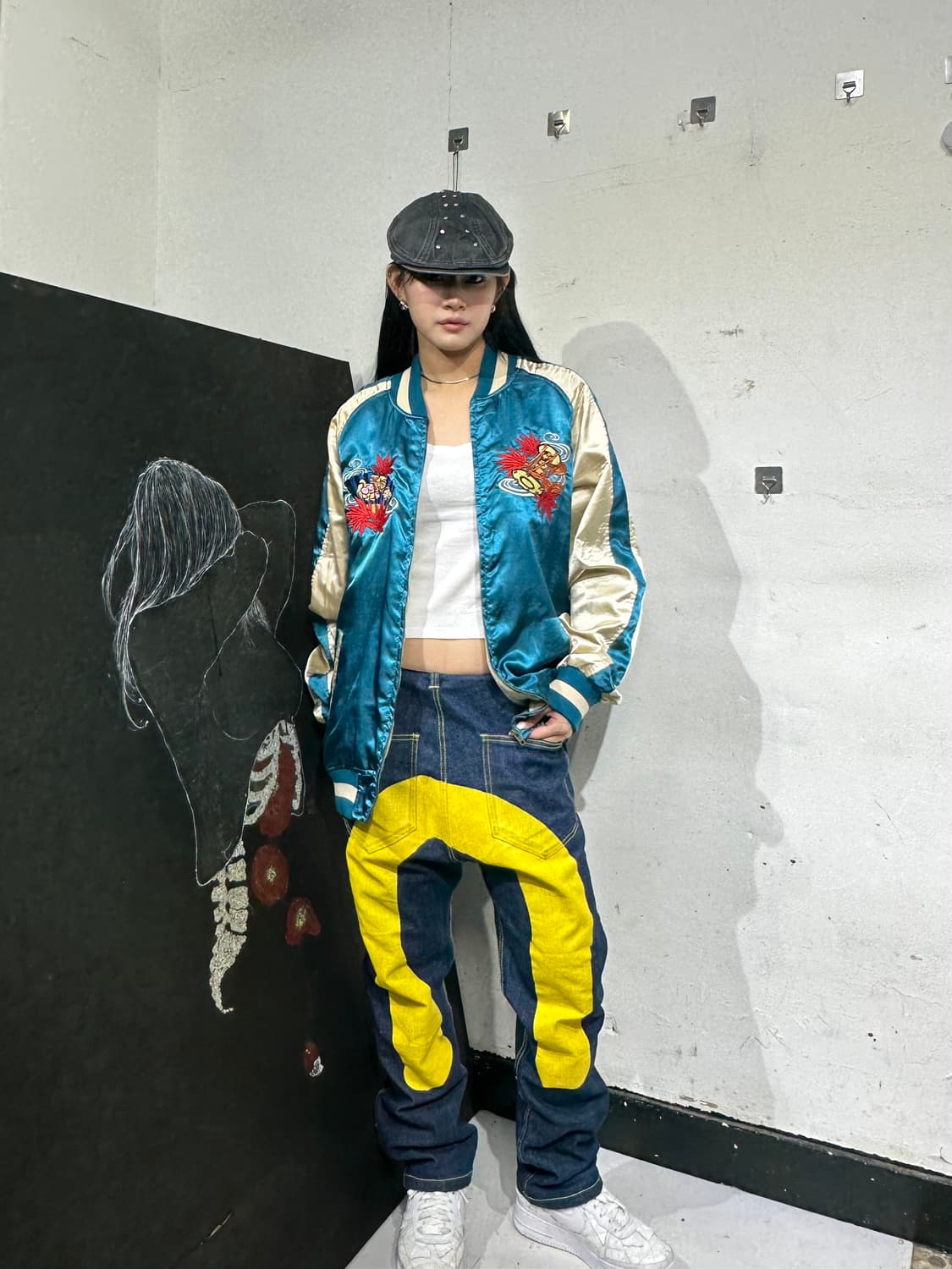 Jpn 일본빈티지 오리엔탈 로 민트 기모노 스카잔 자켓 상품이미지2