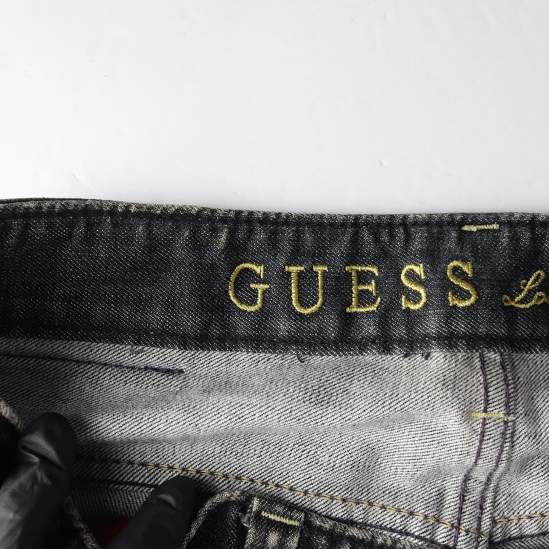 GUESS 흑청 다크 그레이 워싱 데님 팬츠 32 상품이미지7