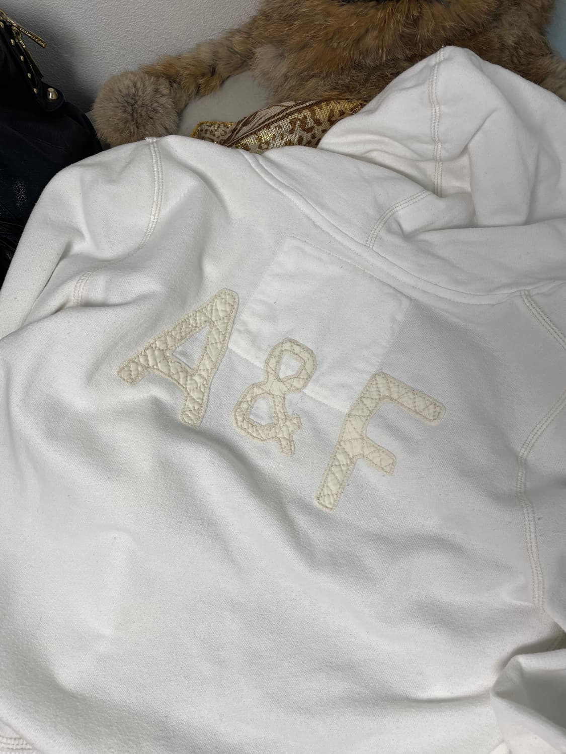 아베크롬비 화이트 후드 가디건 집업 상품이미지4