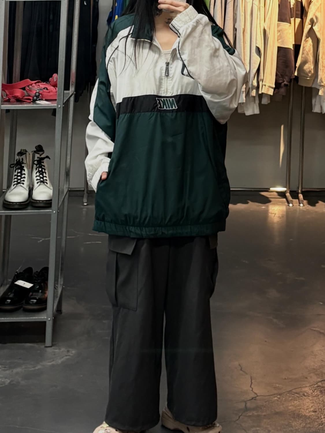 나이키 90s 올드스쿨 아노락 하프집업 웜업 자켓 A3850 상품이미지1
