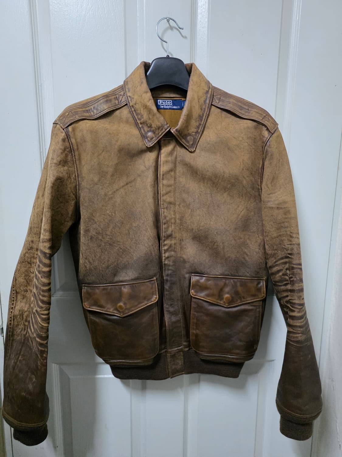 폴로 랄프로렌 a2 레더 플라이트 자켓 L 사이즈입니다. 상품이미지1