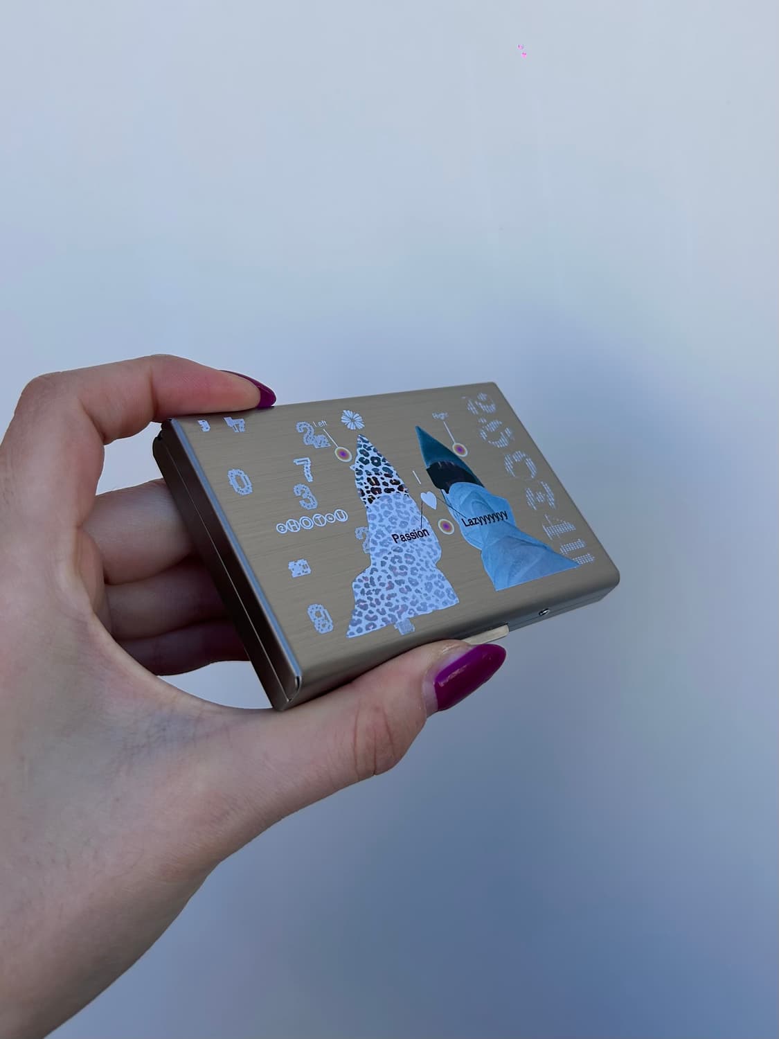 ⛧*̩̩⋆ Stiletto heels metal card case *⋆⛧ 상품이미지5