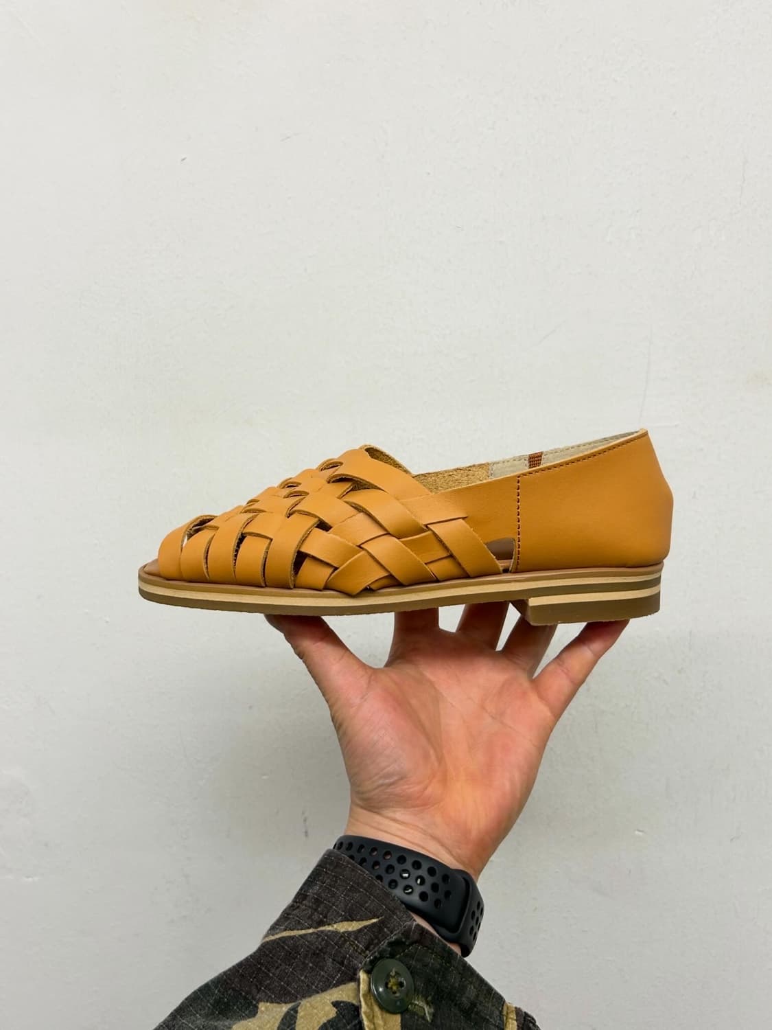 JPN Carissimo alte 카리시모 알테 우븐 가죽 샌들 235 상품이미지3