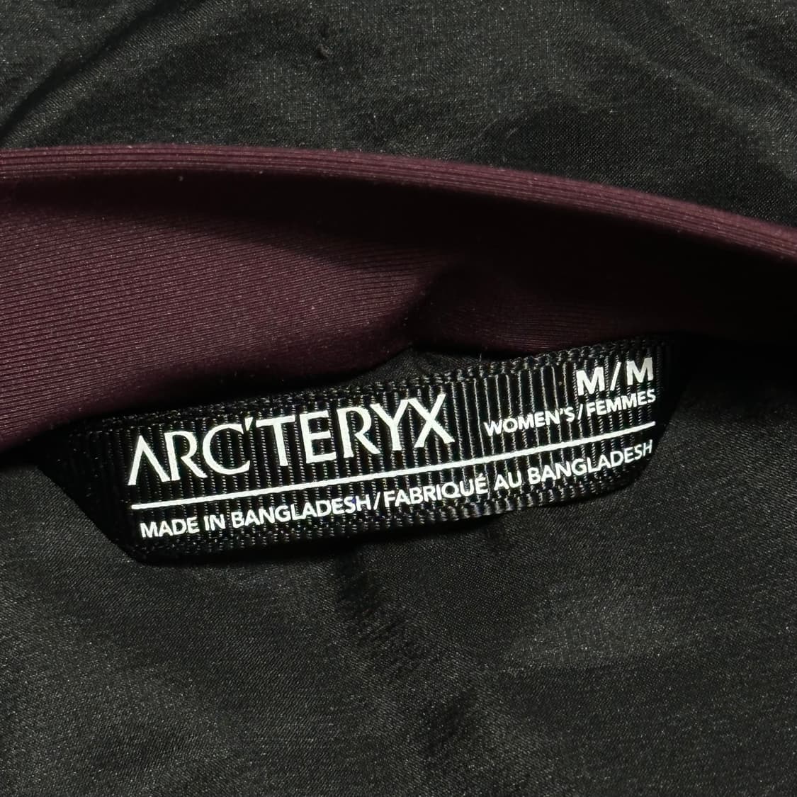 M 아크테릭스 아톰 버건디 등산 자켓 상품이미지4