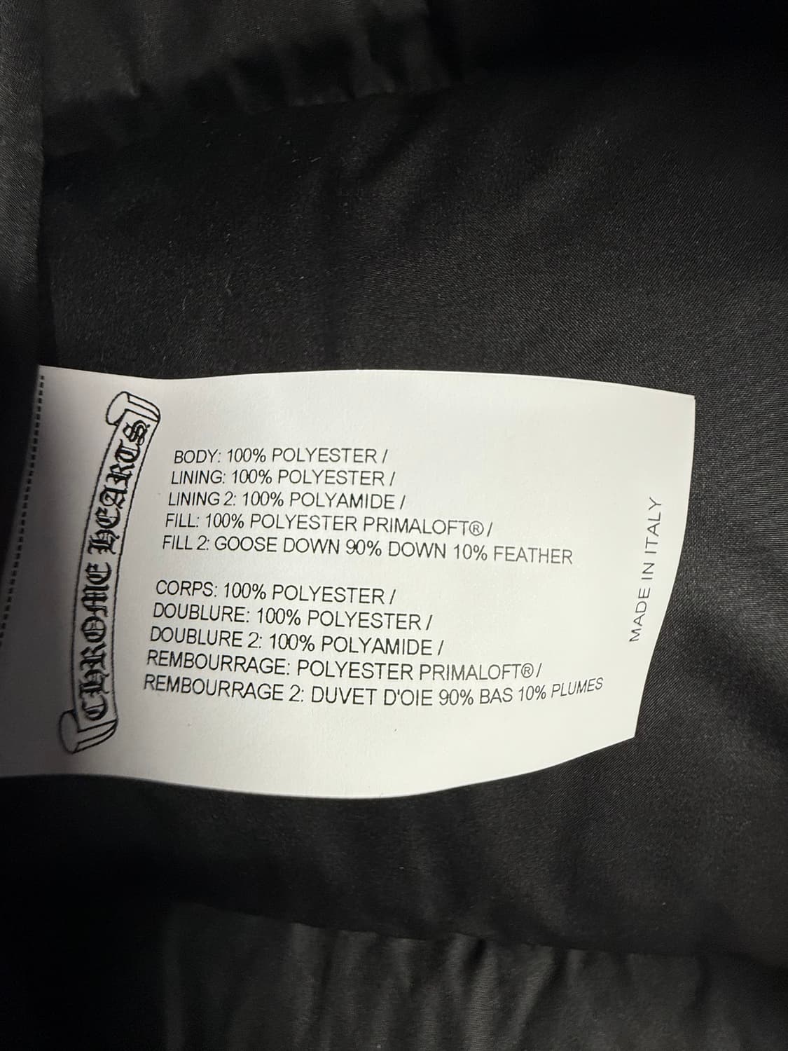 [M] 크롬하츠 스티프 V2 다운 베스트 블랙 Stiff 패딩 조끼 상품이미지5