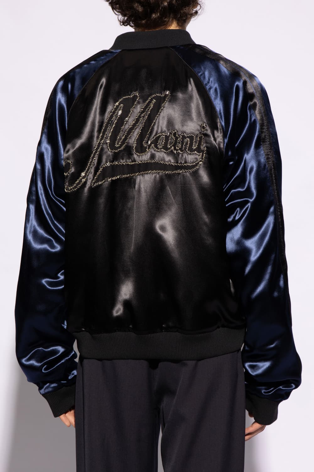 세븐틴 조슈아님 착용) 마르니 24시즌 새틴 벨벳 봄버 자켓 스카쟌 상품이미지4