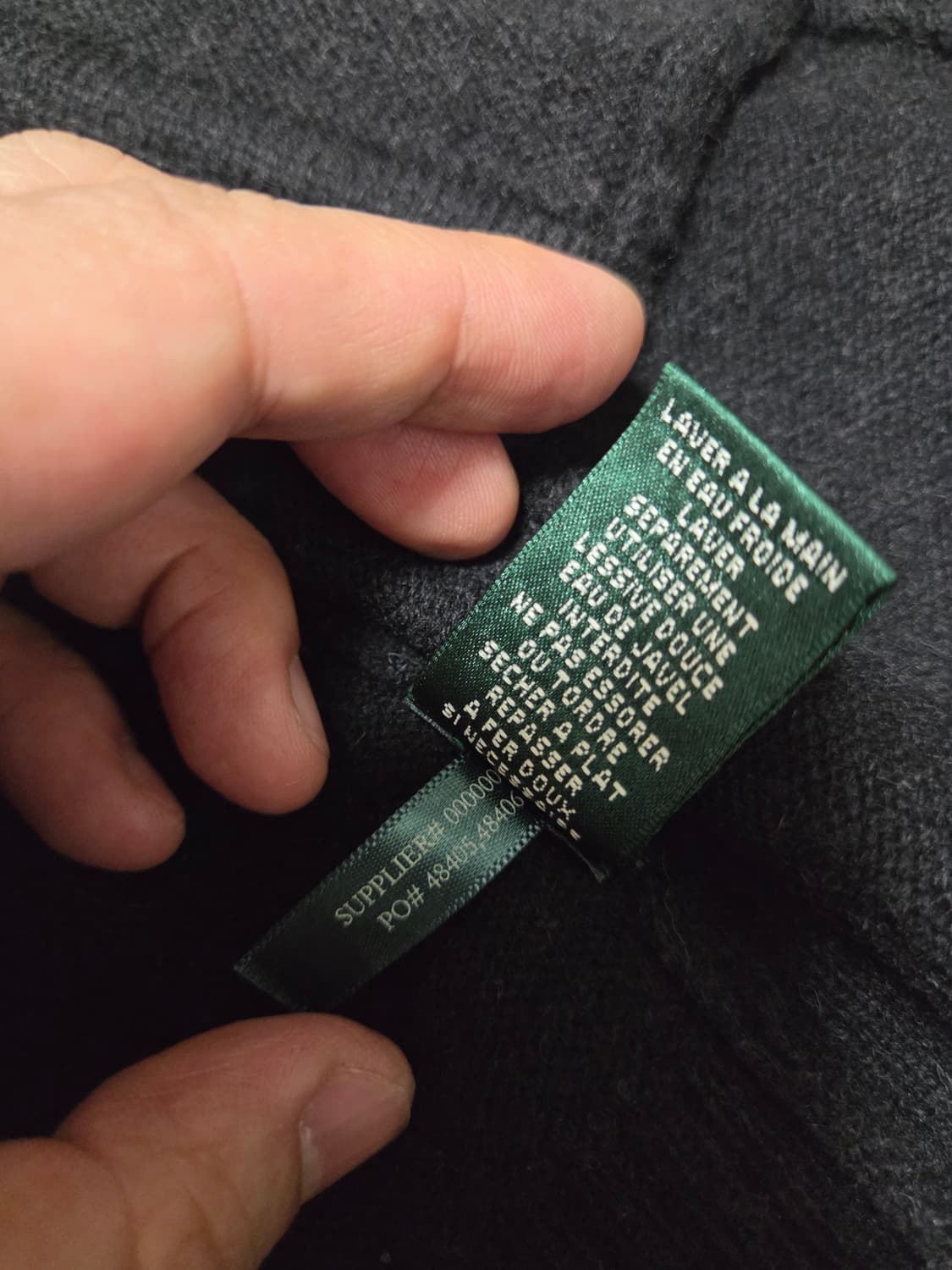 랄프로렌 램스울 카라퍼 스웨터 상품이미지5