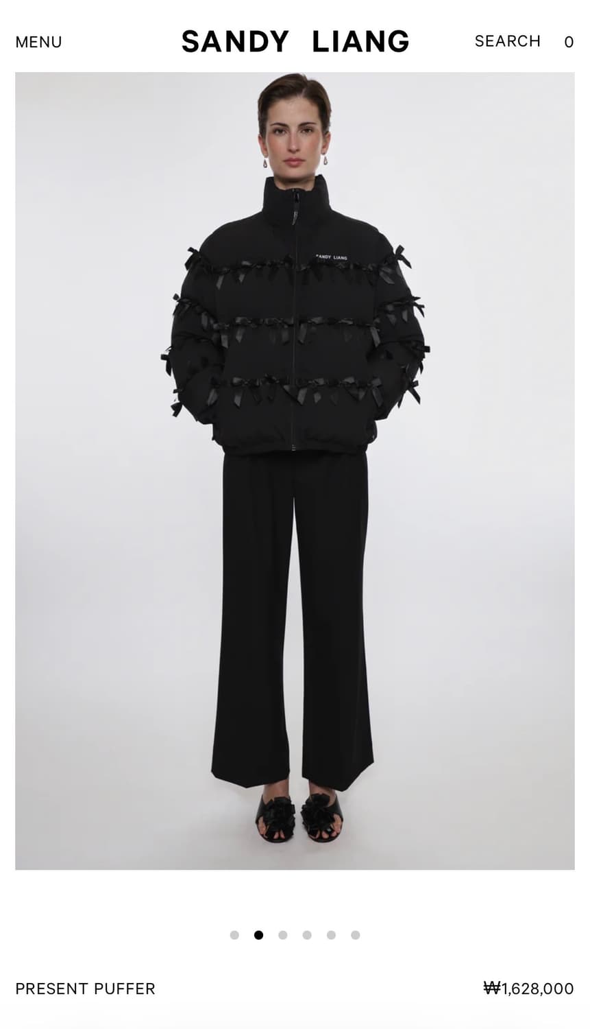 [XS,M]샌디리앙 26ss PRESENT 푸퍼 패딩/블랙 상품이미지6