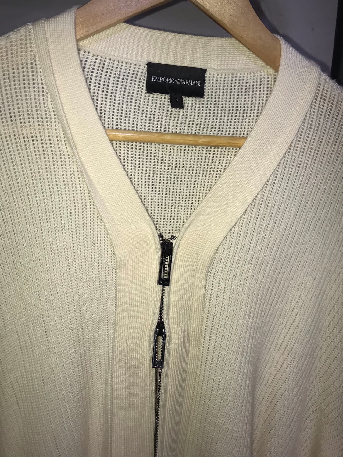 Armani White Knit Zip-up 상품이미지8
