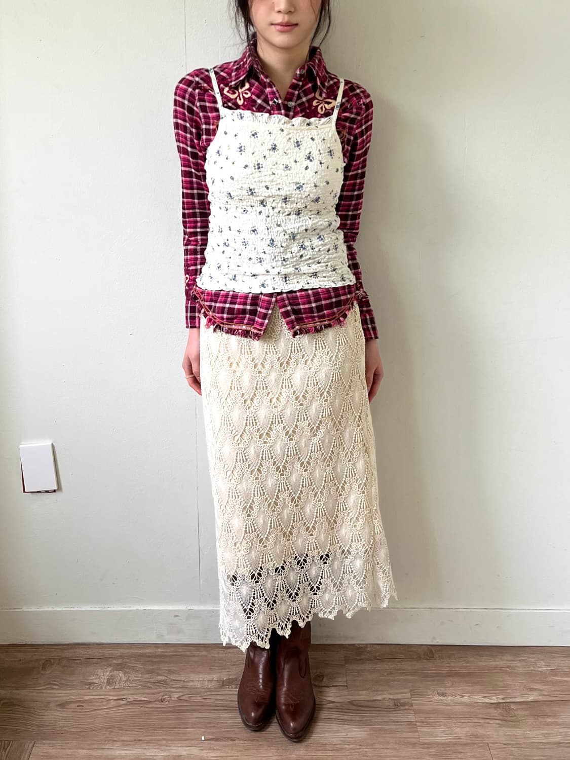 GRL 플라워 부클 탑 상품이미지5