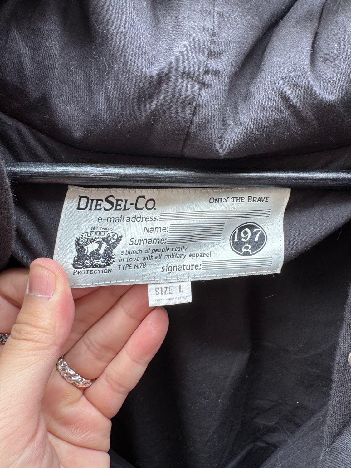 Diesel 디젤 하이넥 울 니트 후드집업  상품이미지3