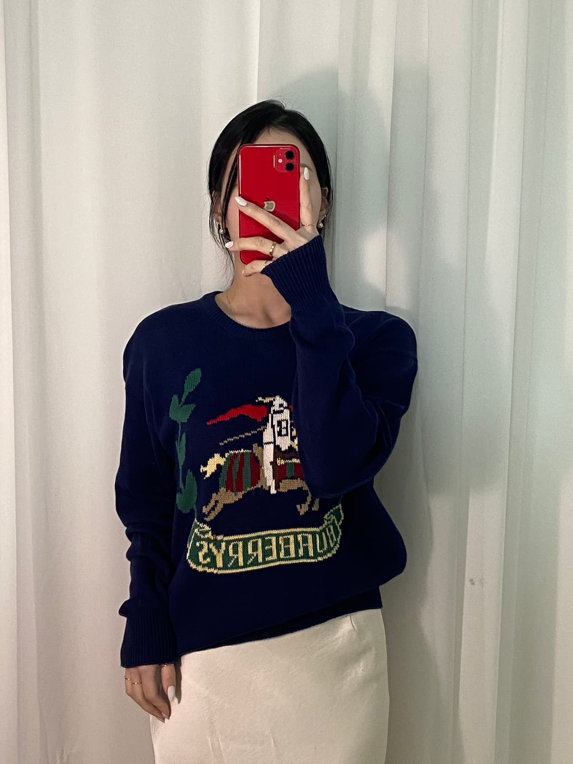 버버리 월계수 빅로고 니트 상품이미지1