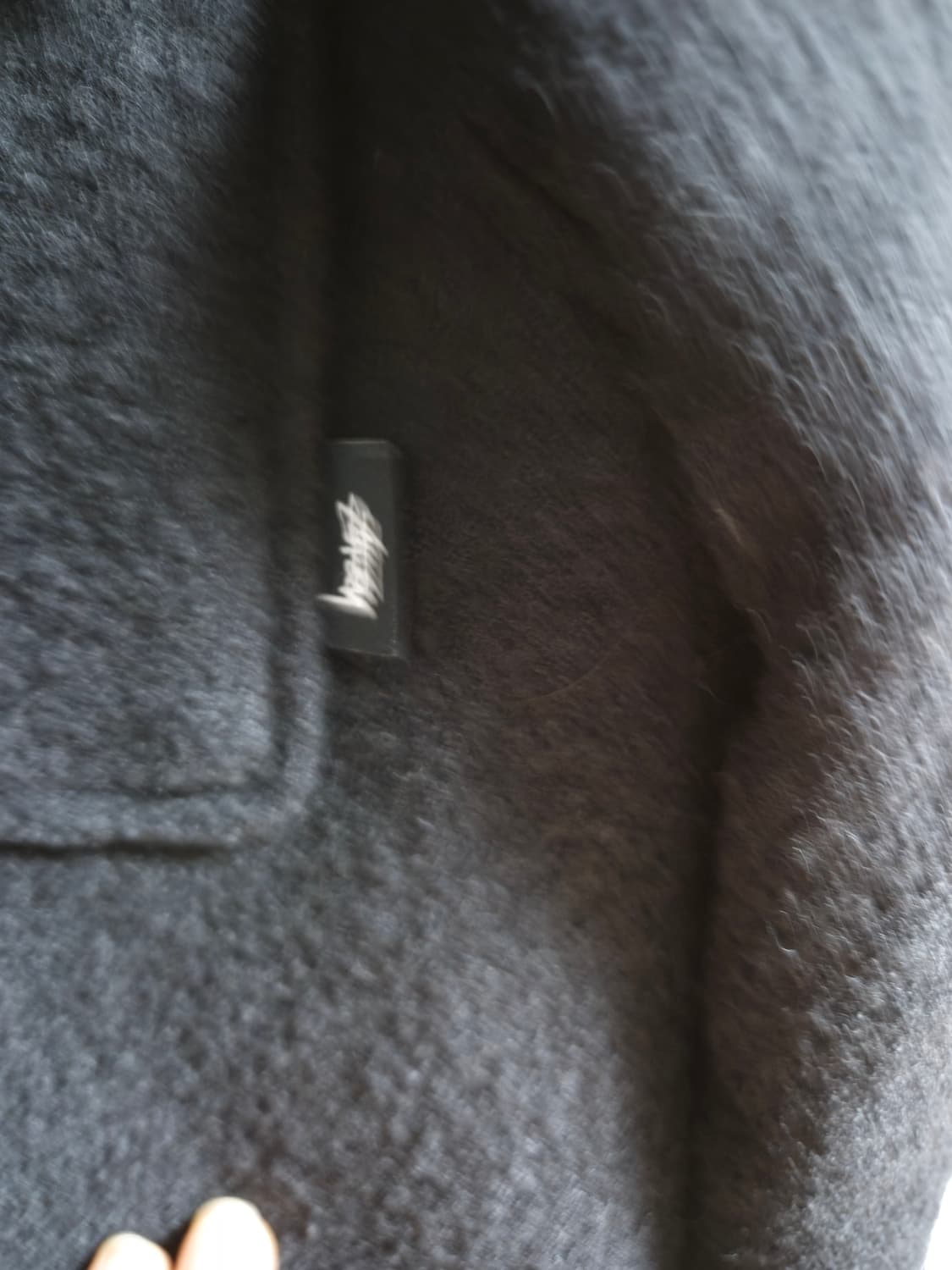 스투시 x 파타 보일드 울 셔츠 자켓 M 사이즈 판매 상품이미지2