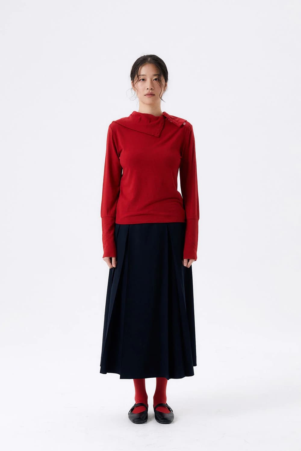 Halominium maxi pleated wrap skirt 상품이미지1