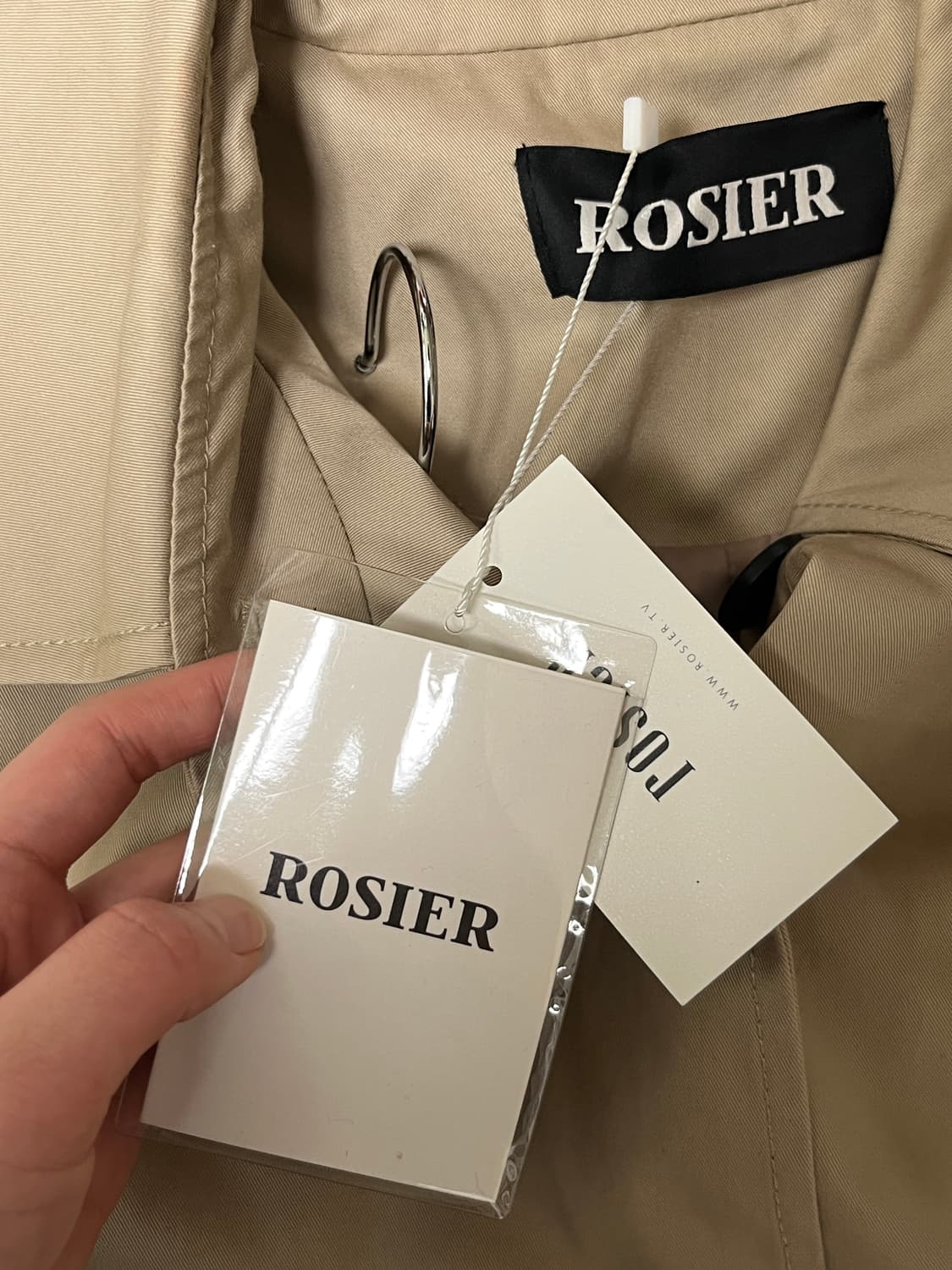 (새상품) 로지에 로코코 벨티드 롱 트렌치코트 상품이미지7
