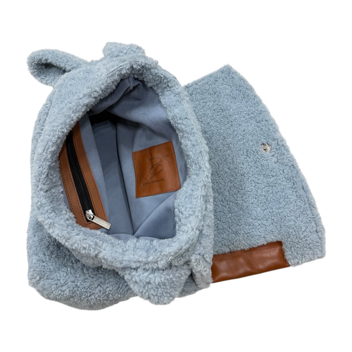 키시닝 메리 퍼 빅 백 가방 스카이 블루 상품이미지3