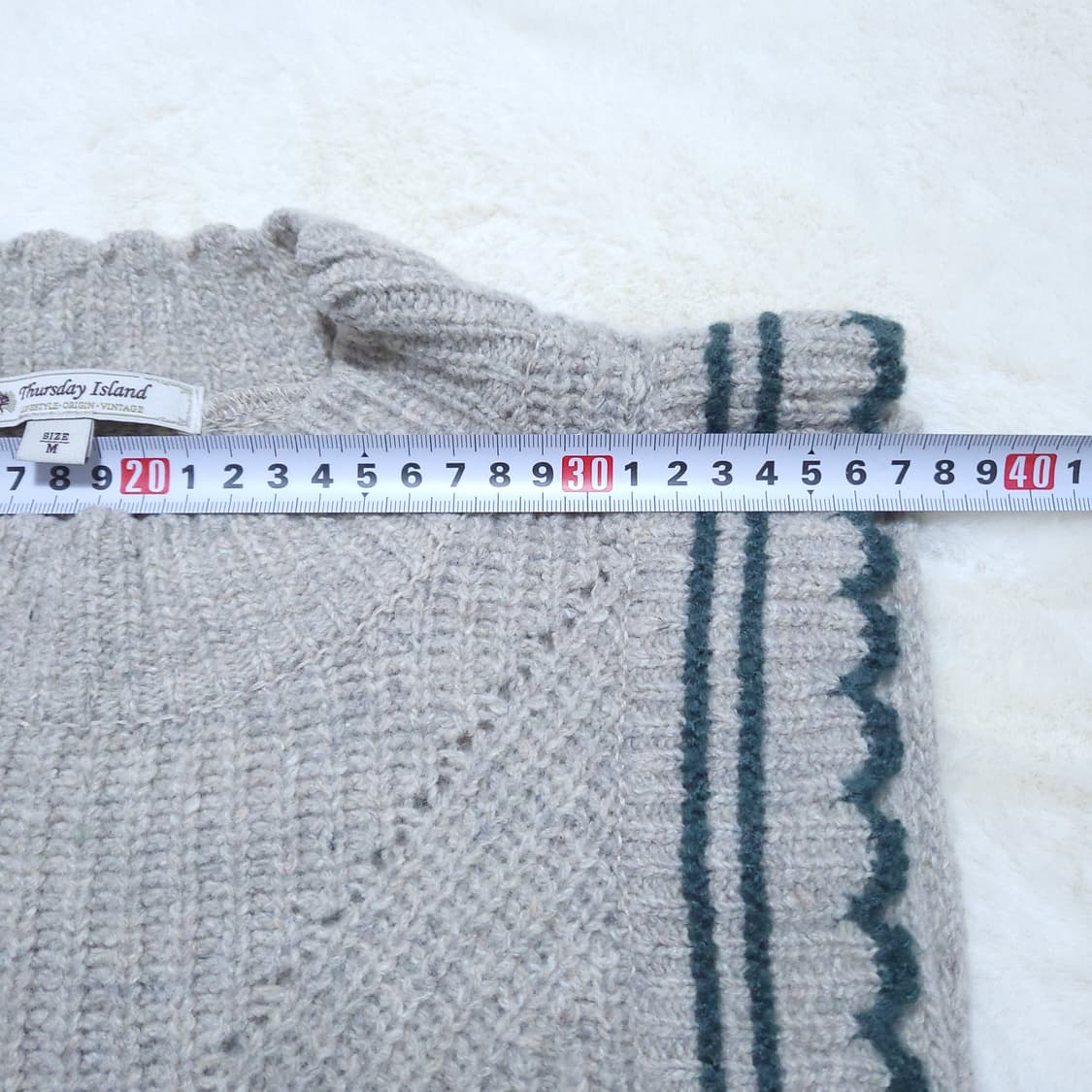 써스데이아일랜드 여성 니트조끼 M 0209 뽀샤샤 상품이미지5