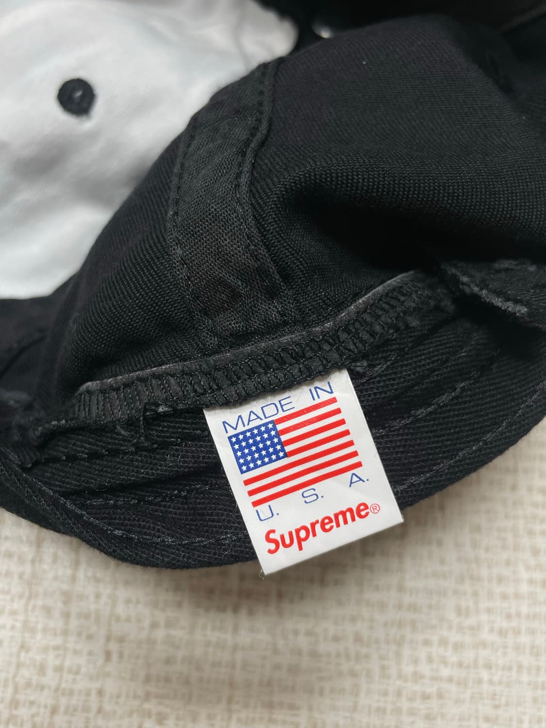20fw 슈프림 멀티컬러 Logo 6-Panel 블랙 상품이미지4