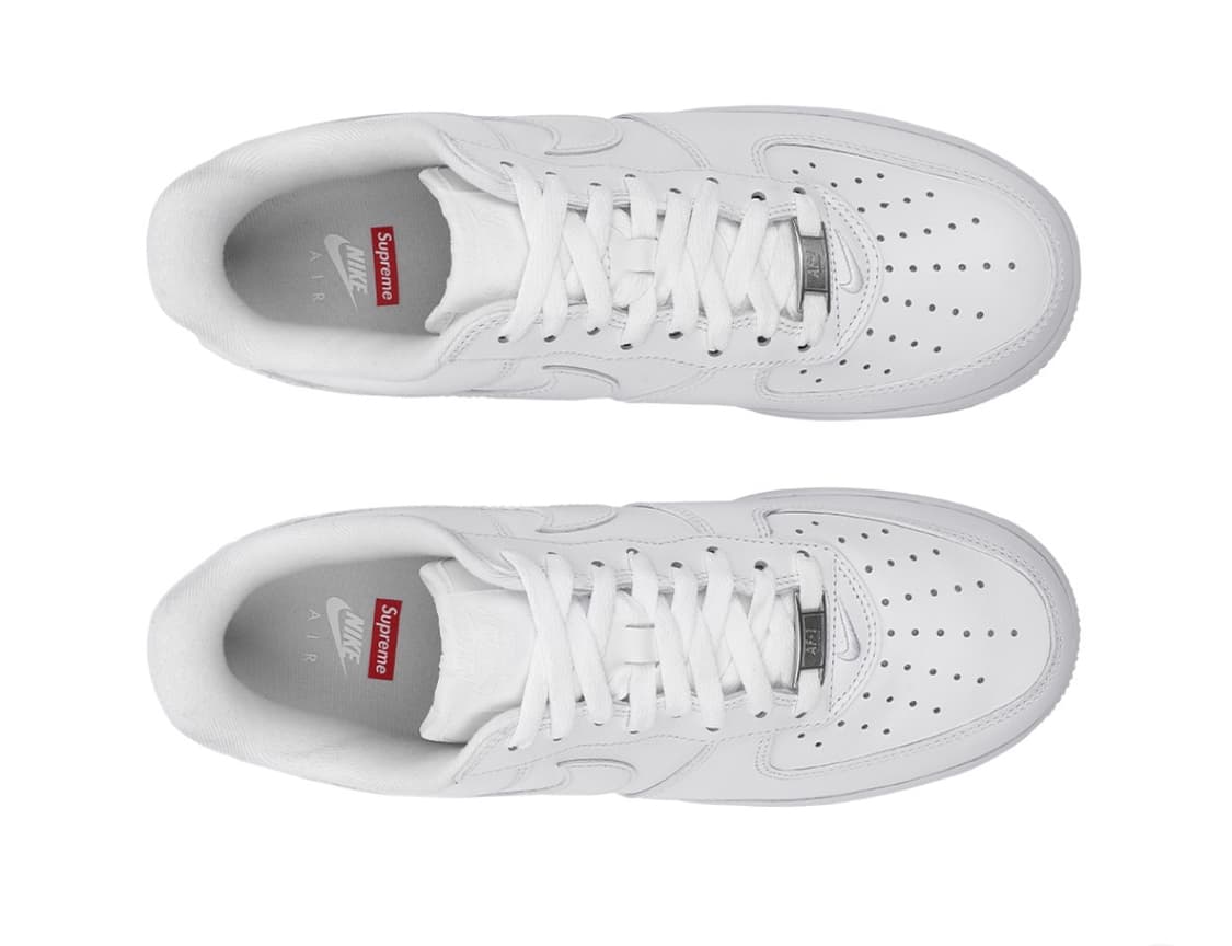 [255] 나이키 x 슈프림 에어포스 1 로우 화이트 상품이미지2