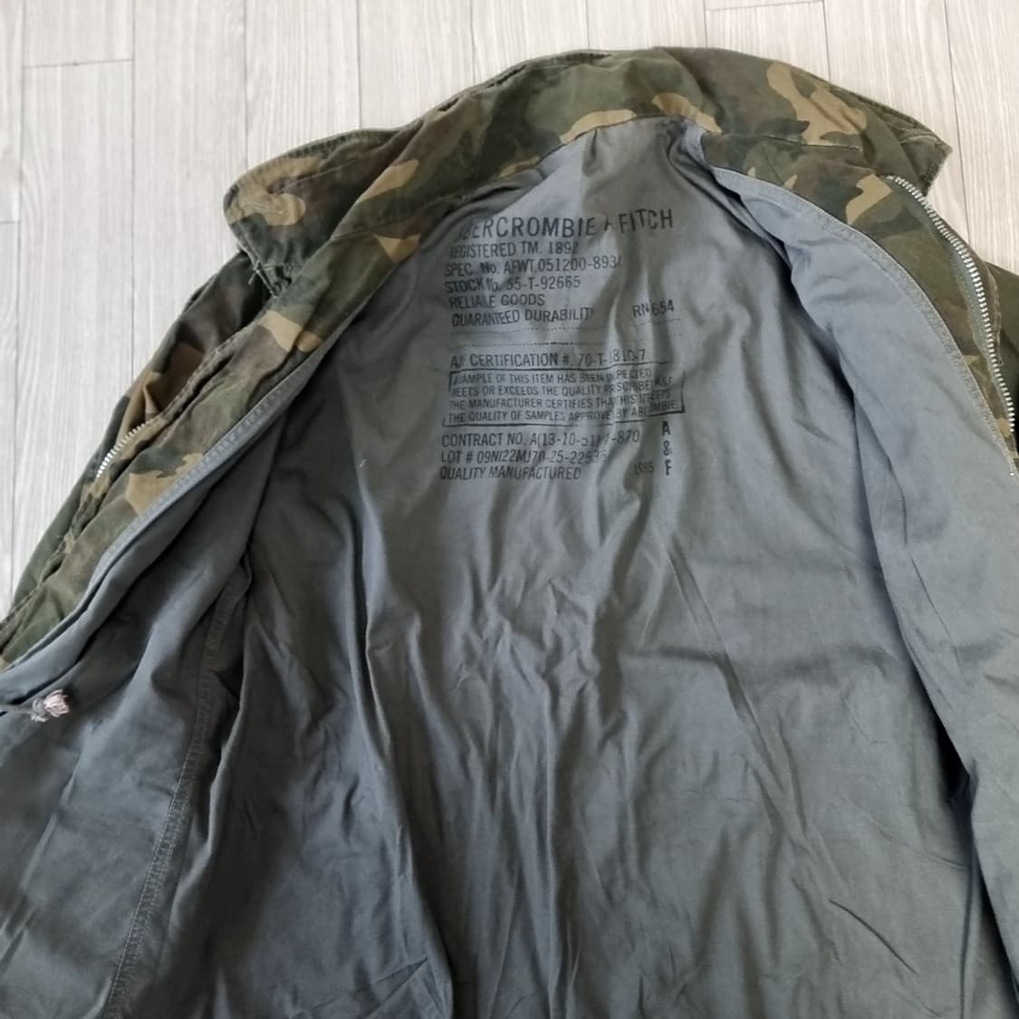 아베크롬비 디비젼 필드자켓  m65카모 야상 점퍼(100-105) 상품이미지3