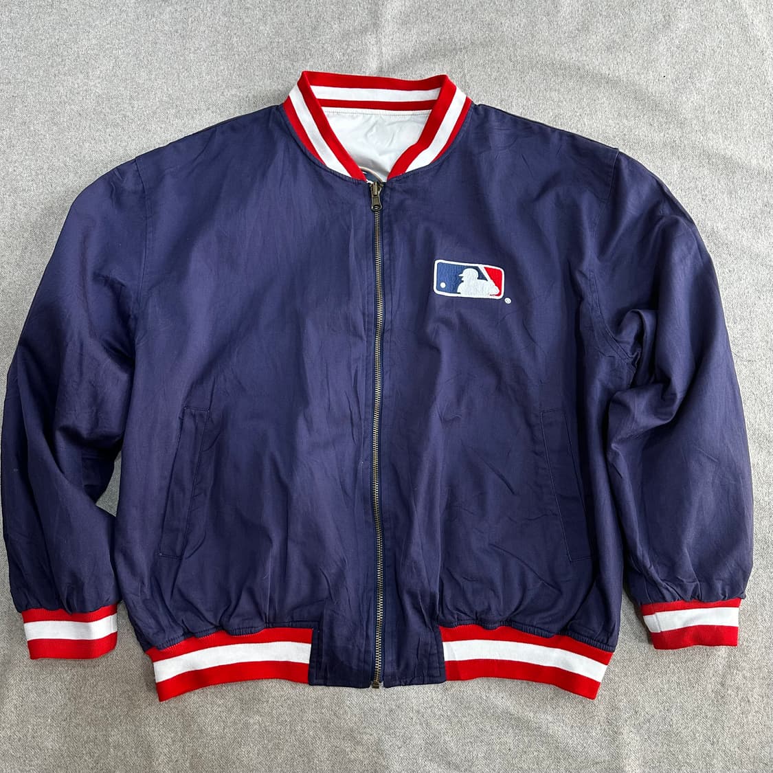 MLB 버드와이저 베이스볼 리버서블 바시티 자켓M-L 상품이미지4