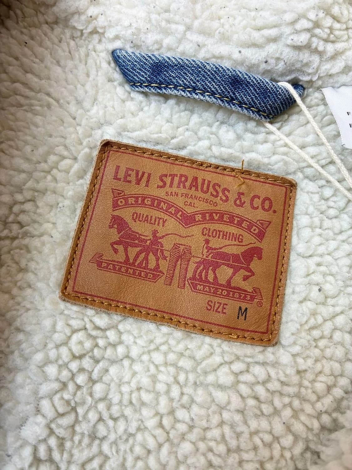 리바이스 00's 양털 아이스 워시드 데님 트러커 자켓 PN6112    상품이미지8