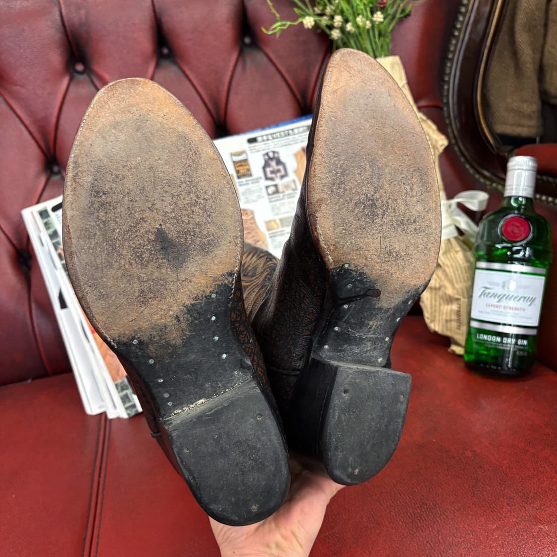 80s 카우보이 부츠 헤리티지 스크롤 패턴 로데오 웨스턴 부츠 N570 상품이미지6