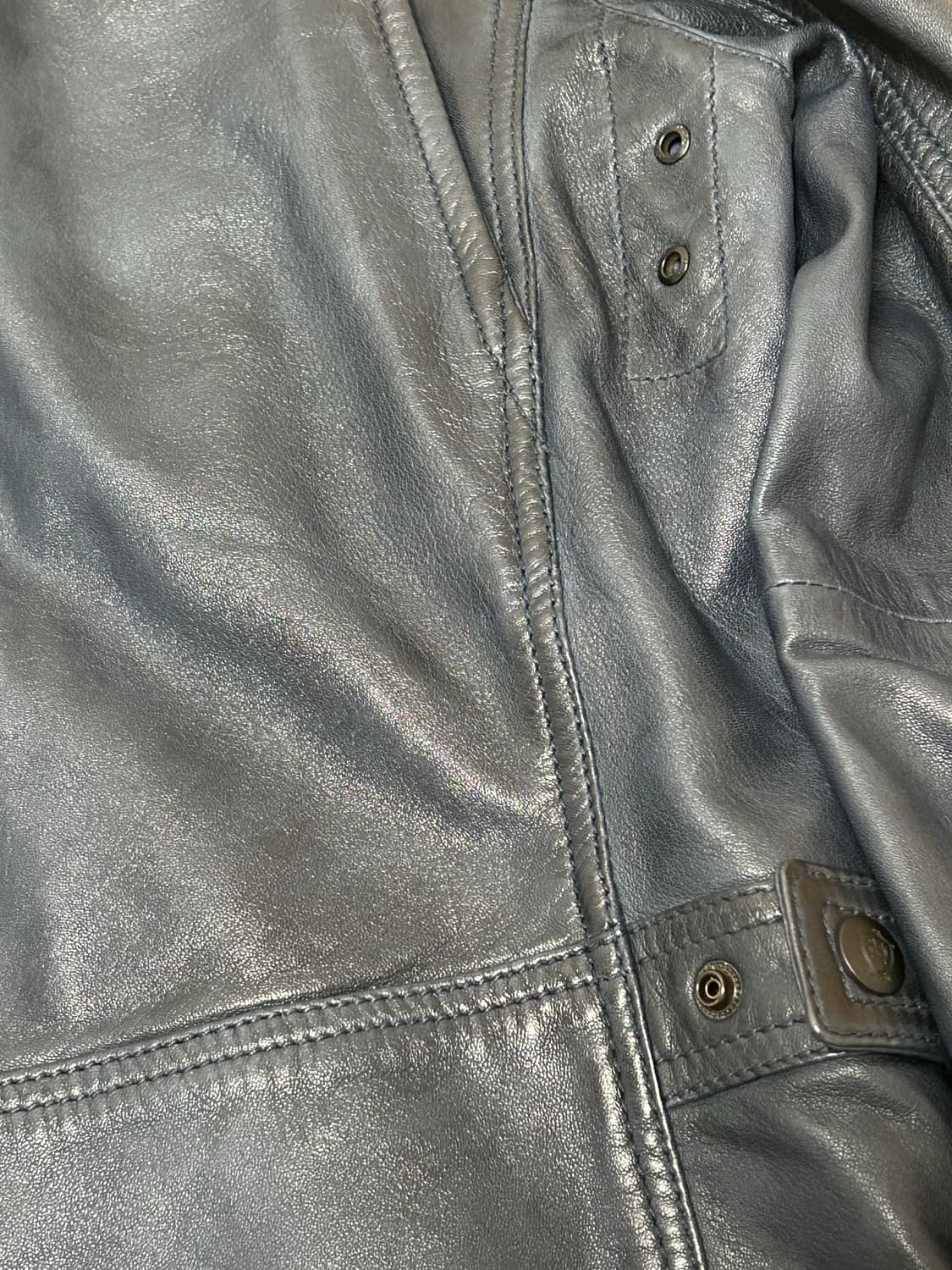 마시모두띠 다크 네이비 프리미엄 나파 레더 자켓 상품이미지6