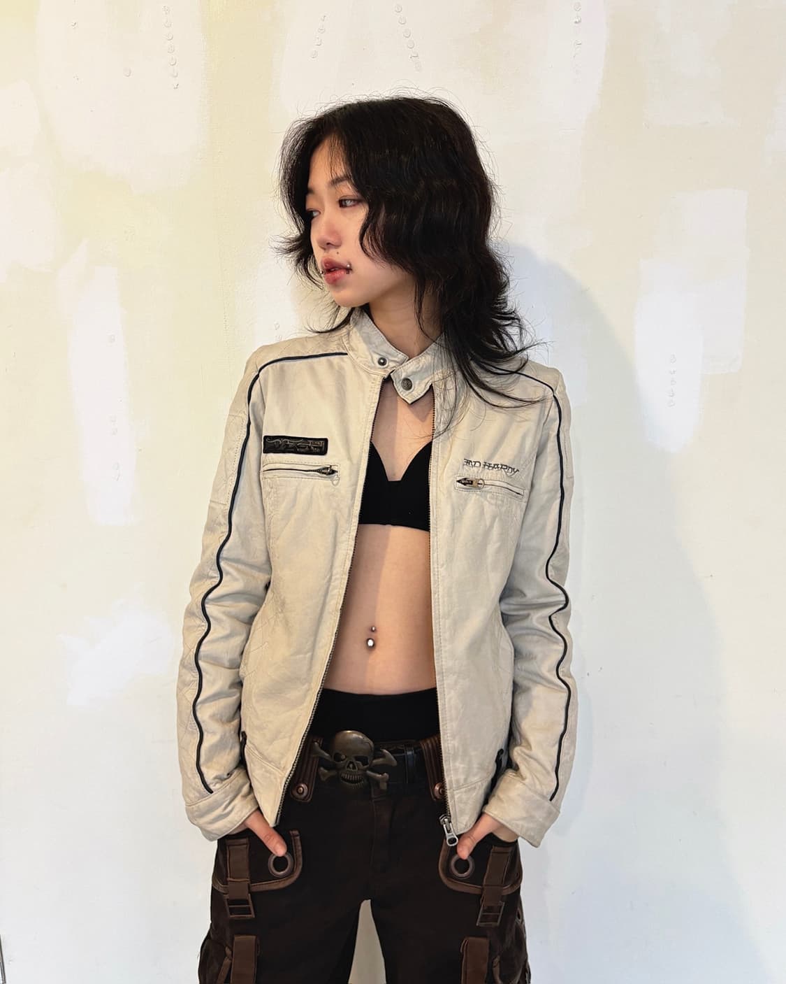 에드하디 레더 바이커자켓 상품이미지7