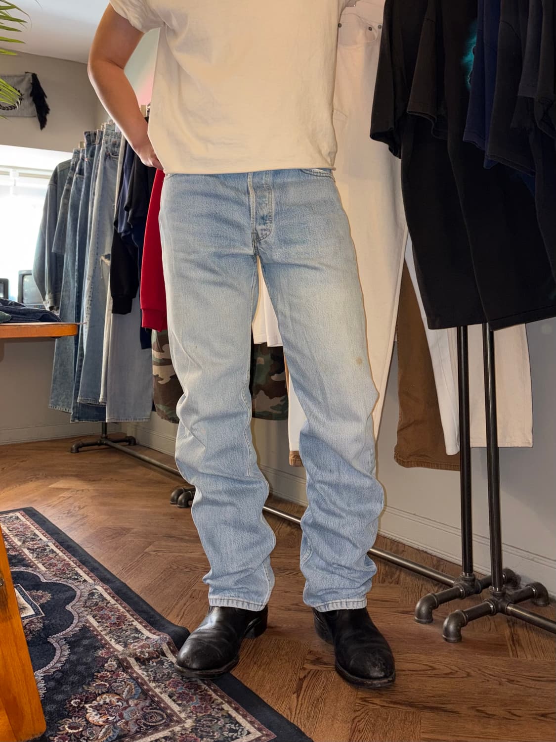 90’s Levi’s 501 USA denim hard washed 상품이미지1