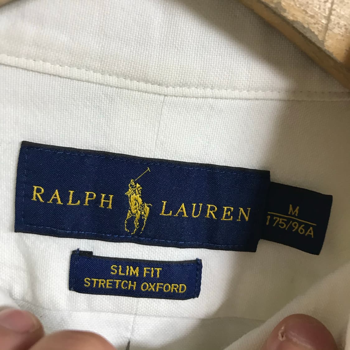 폴로 면 코튼 옥스퍼드 신형라인 흰색셔츠(주름 필때 물 입니다) 상품이미지3