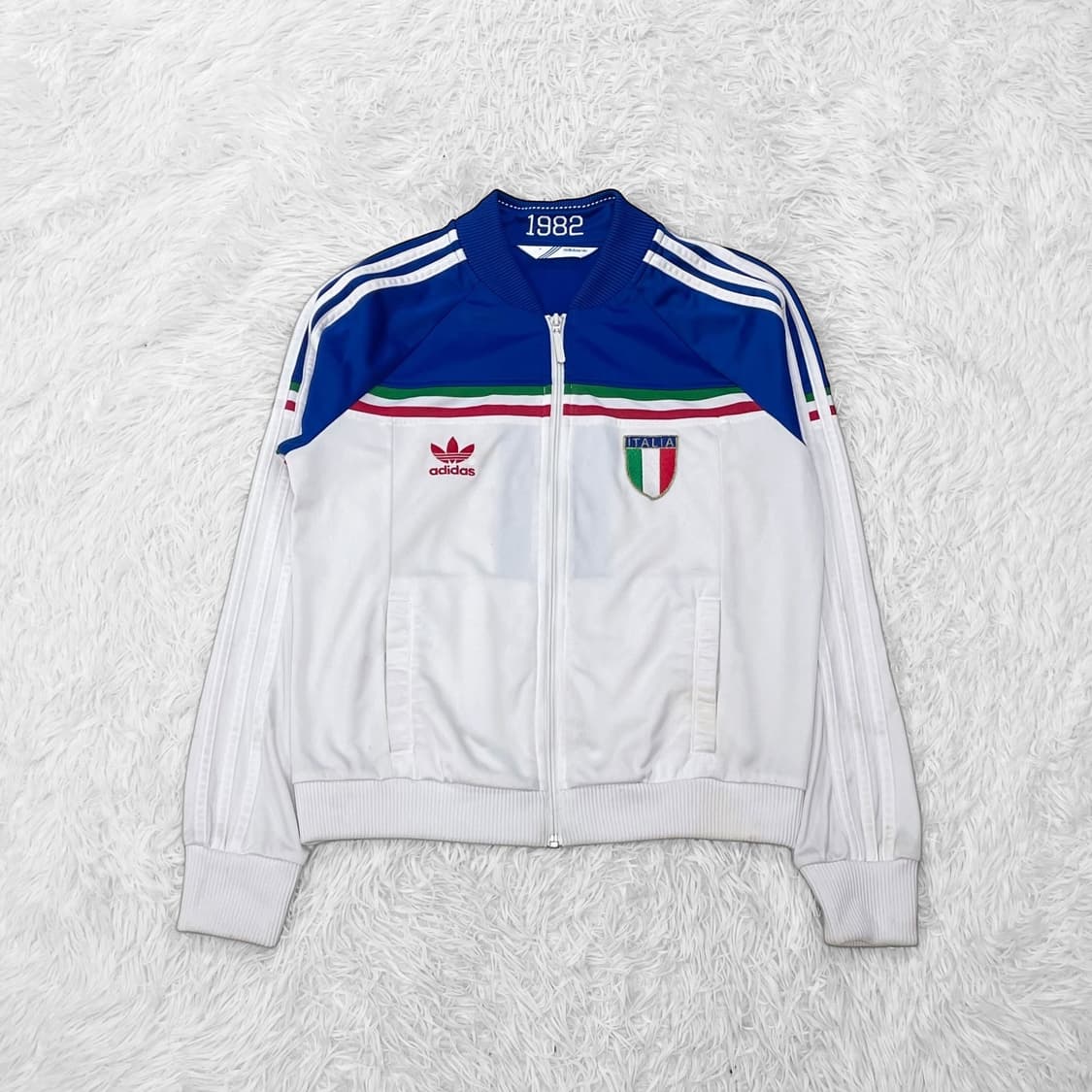 아디다스 이탈리아 트랙탑 져지 화이트 블루 상품이미지2