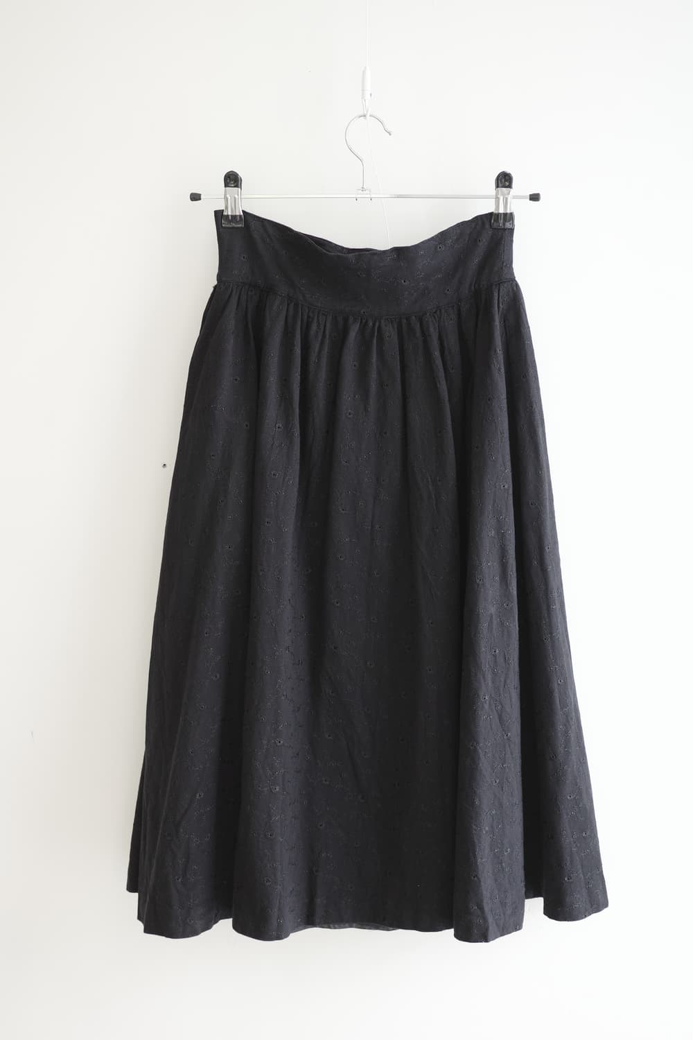 Peyton place 블랙 펀칭 레이스 롱 스커트 상품이미지6