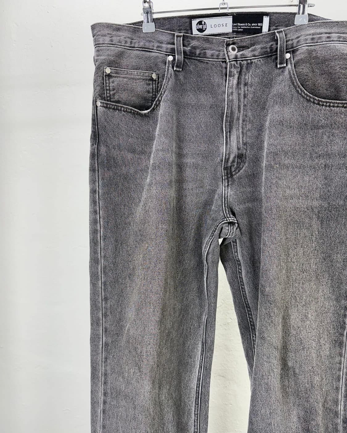 리바이스 실버탭 라이트 그레이 루즈 배기핏 데님 팬츠 상품이미지2