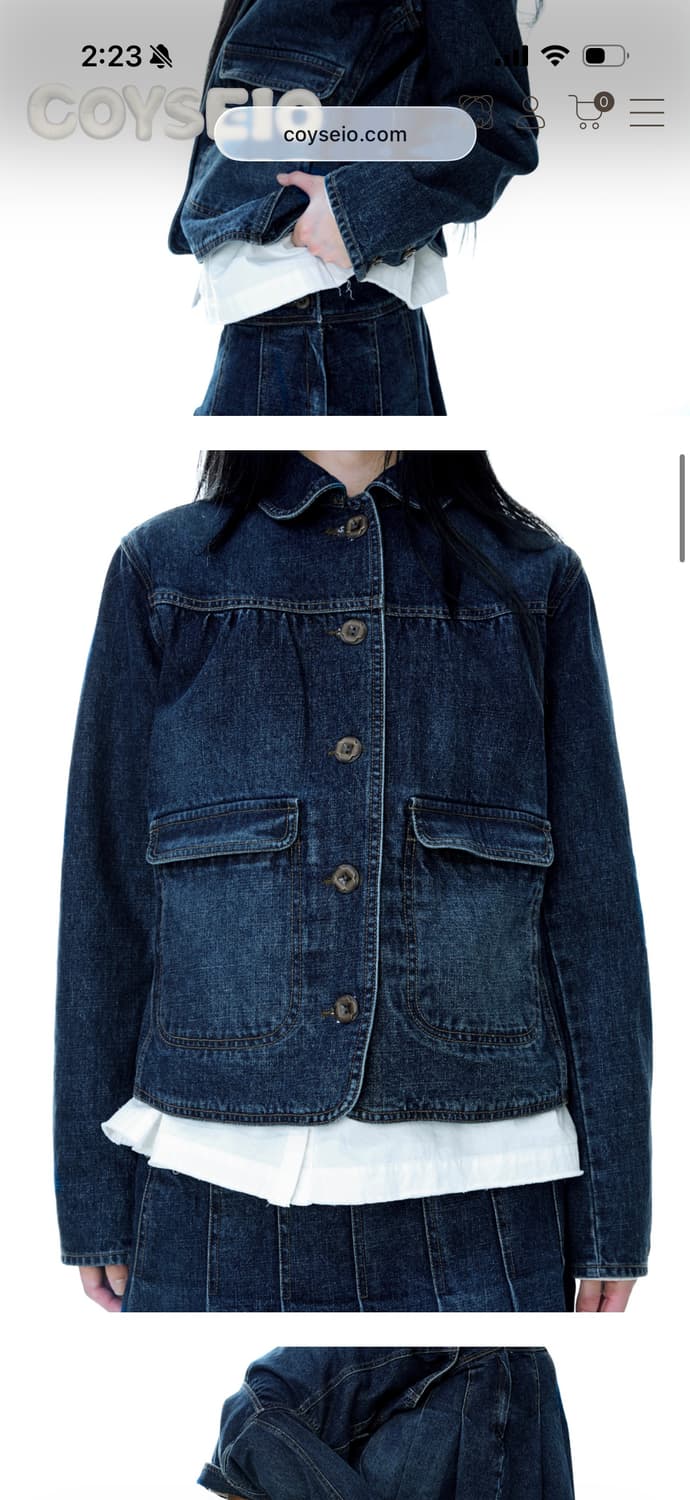 코이세이오 DEEP DENIM JACKET 청자켓 1사이즈 상품이미지1