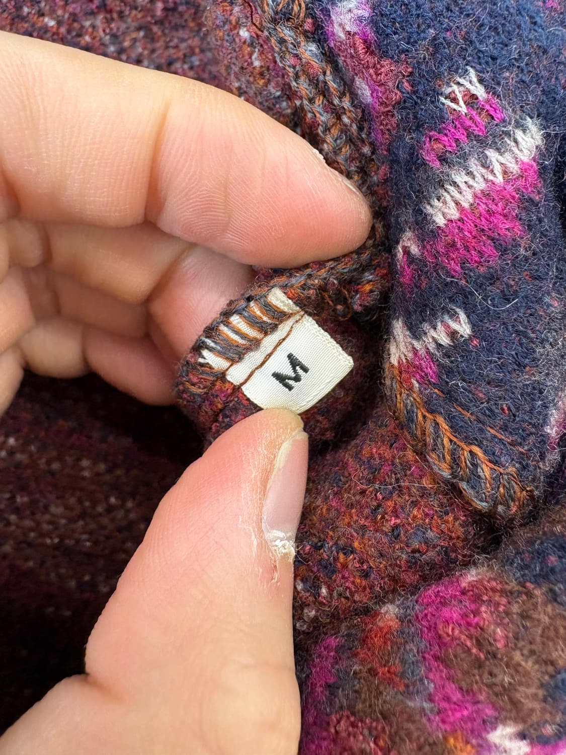 미쏘니 90s 빈티지 글리터 니트 코트 상품이미지7