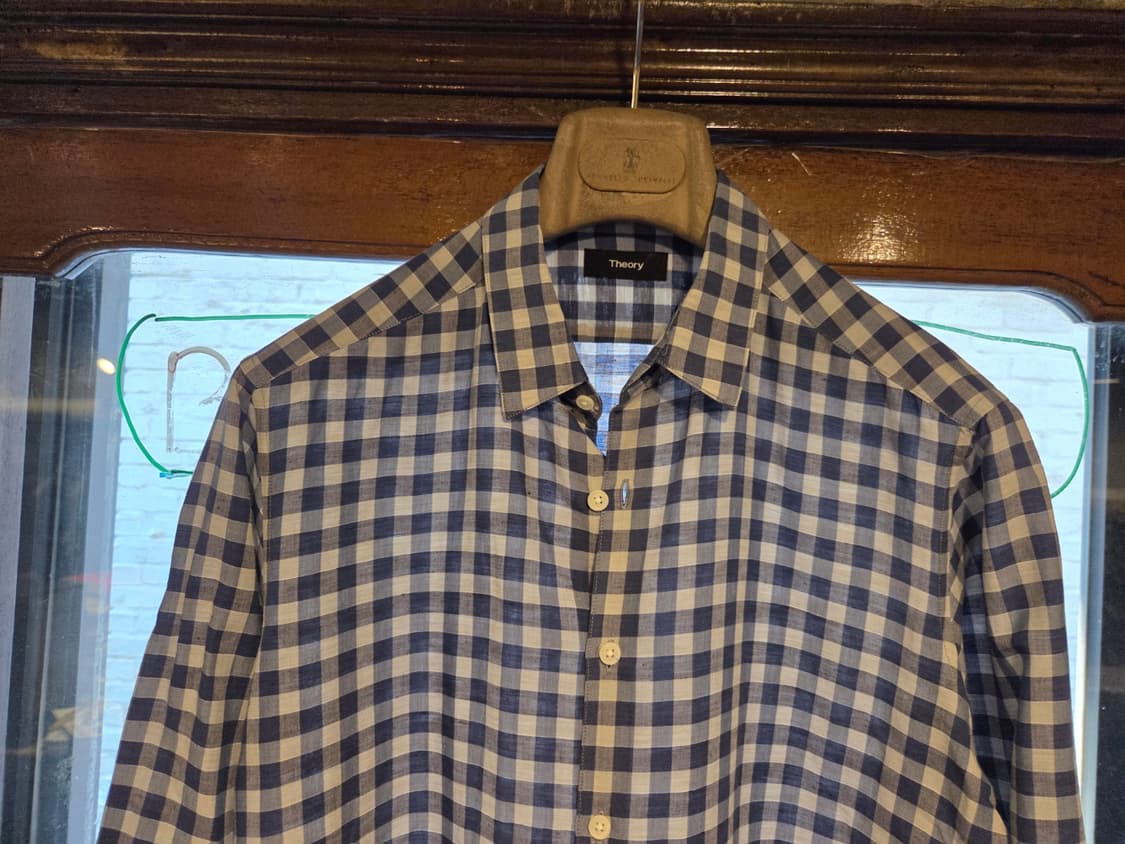 띠어리 체크셔츠 상품이미지3