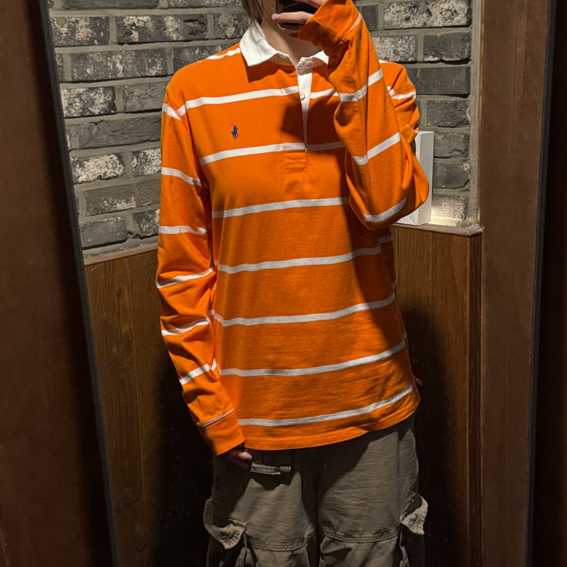 M) 폴로 랄프로렌 단가라 럭비티 긴팔 카라티 상품이미지8