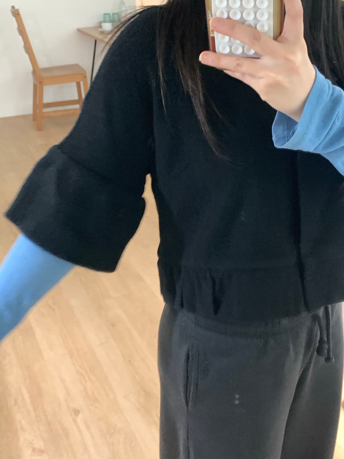 Black puff sleeve JK 상품이미지4