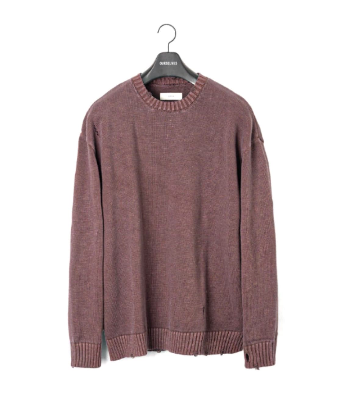 Washed Cotton Damage Knit 상품이미지1