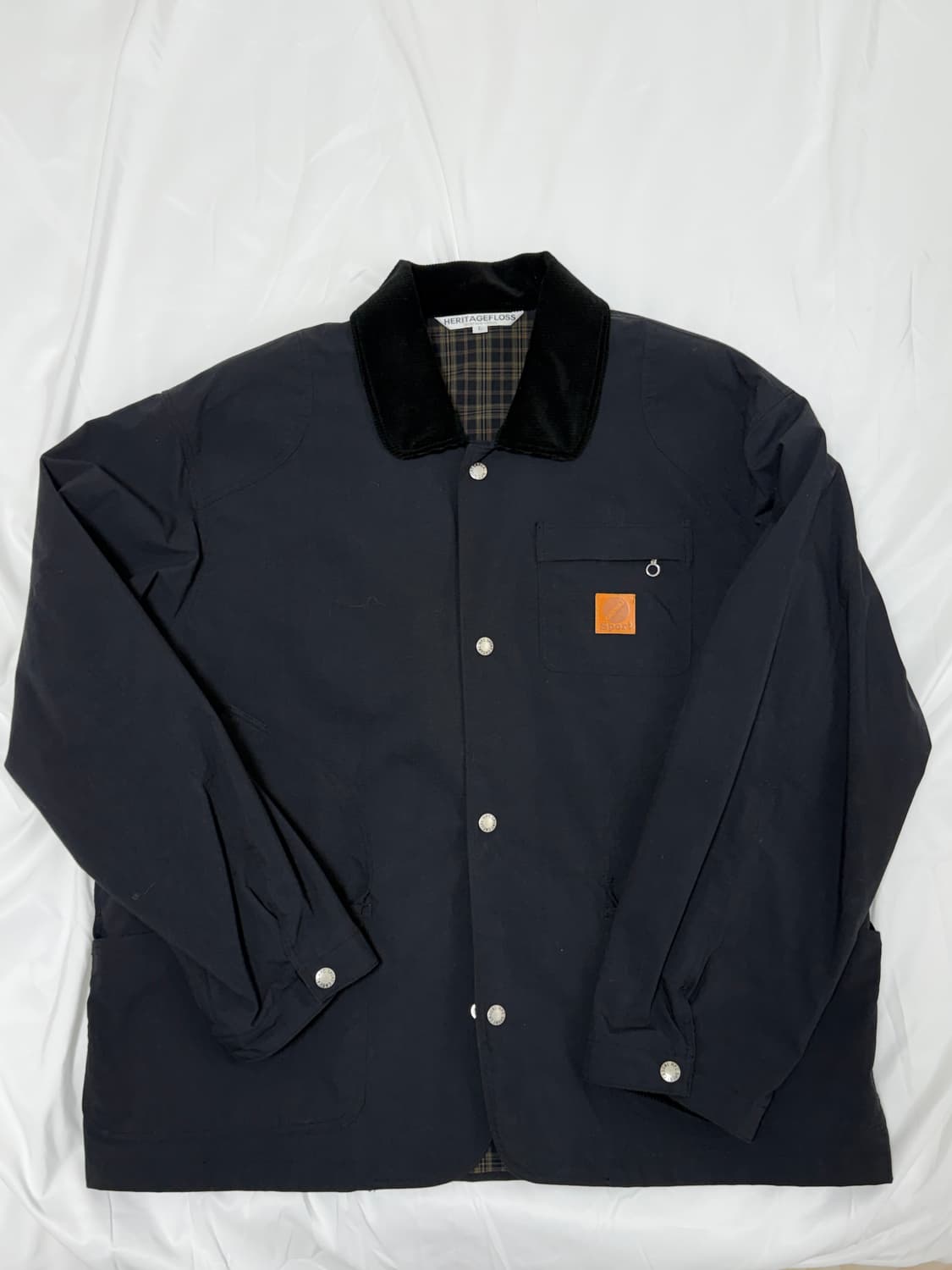 헤리티지플로스 나일론 헌팅 자켓 블랙 상품이미지2