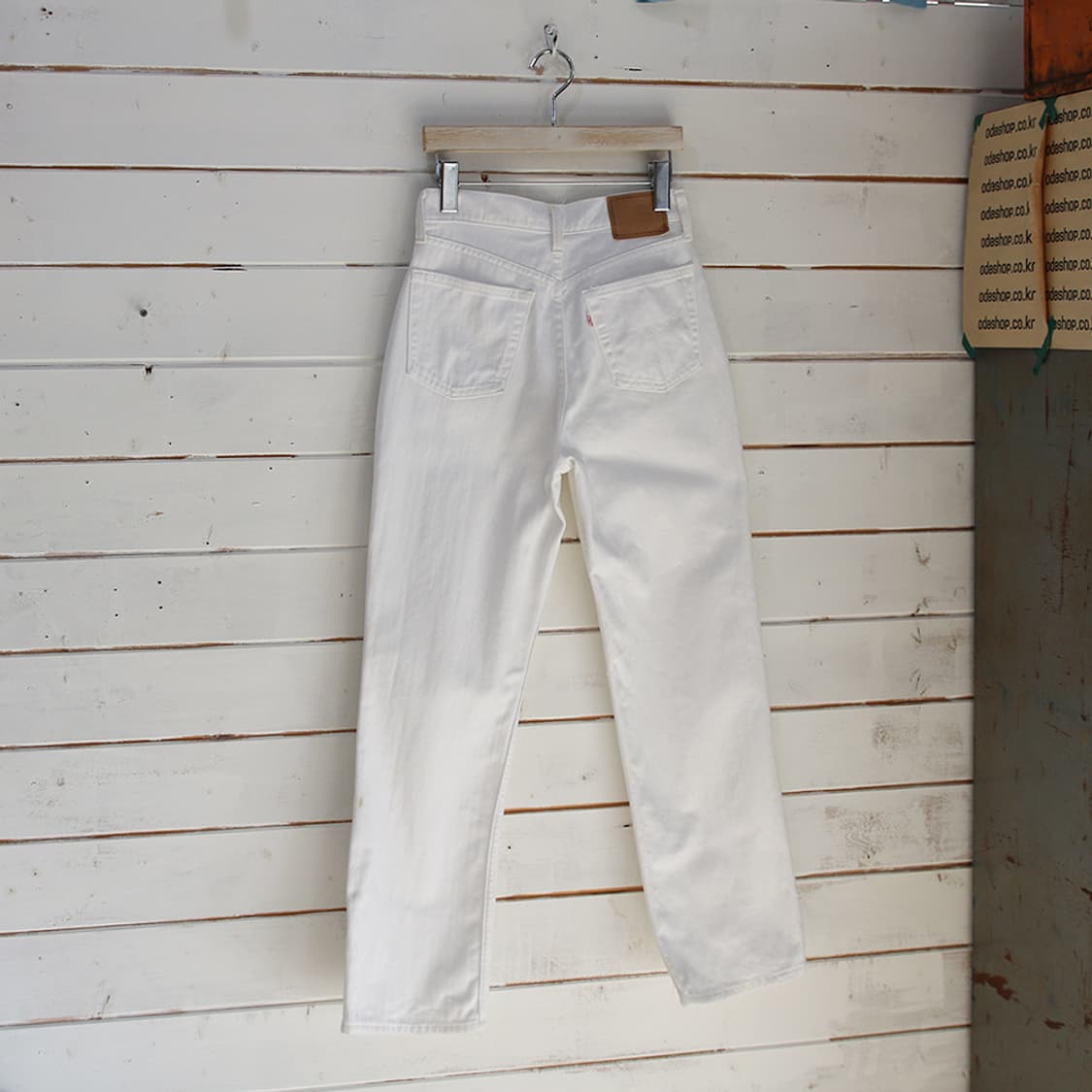 90's 리바이스 W519 화이트 진 (여성용 25.5) 상품이미지3