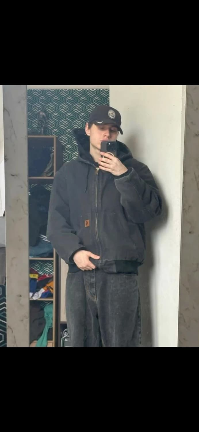 XL) 칼하트 덕 액티브 후드 자켓 블랙 상품이미지5