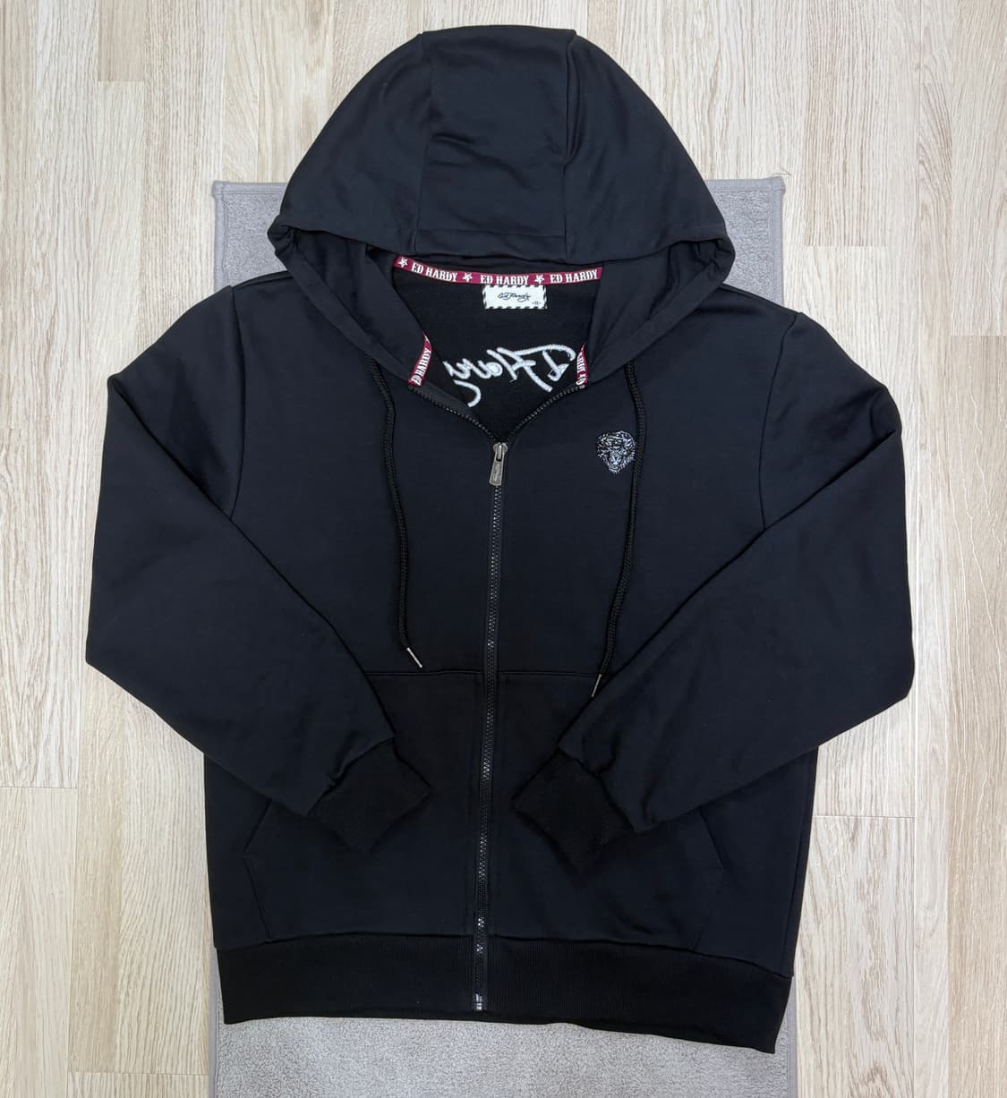 [S급] 존예 Y2K🇺🇸에드하디 블랙 후드 집업 M 상품이미지1